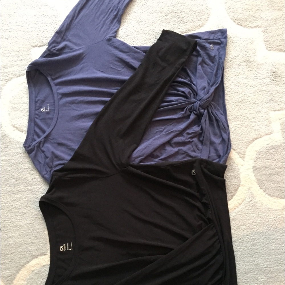 2 Gap athleisure layering tops